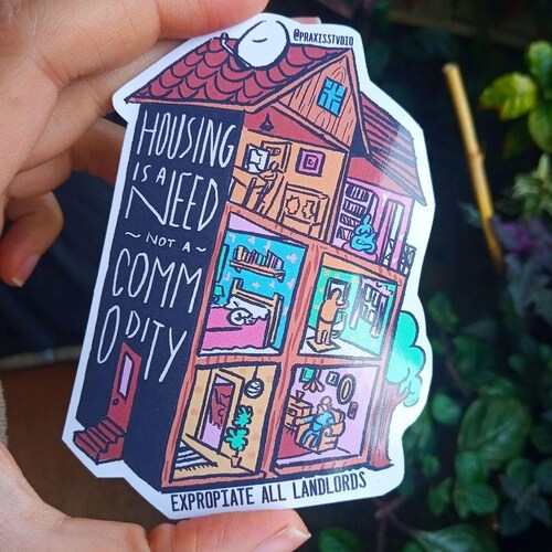 Housing is a Need Not a Commodity Sticker Housing is a Human Etsy