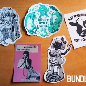 Leftist sticker bundle antifa socialist anticapitalist antifascist image 4