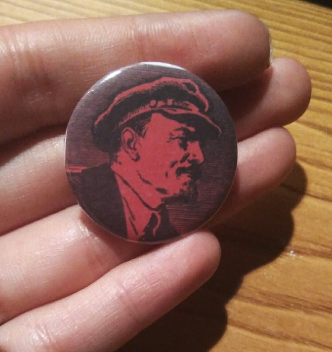 Lenin Communist Button Badge Pin Chapa - Etsy