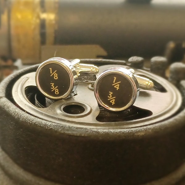 Vintage 1930s Typewriter Key Cufflinks