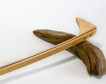 Handcrafted Padauk & Maple Wood Back Scratcher: Functional Art