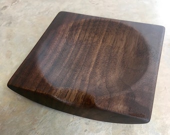 Walnut Wooden Spoon Rest, Kitchen Wood Spoon Holder, Rustic Kitchen, Wedding Gift Coaster, Unique Gift, Housewarming Gift, County Kitchen