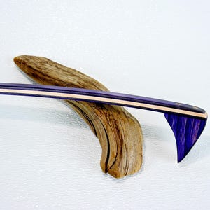 Handcrafted Mini Wooden Back Scratcher, Spectraply Wood Dark Knight Backscratcher, Accent with Maple, Unique Gift Grandparent, Gift for mom