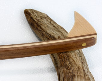 Handcrafted Wooden Backscratcher, Back Massage, Parent Gift, Maple and Walnut Back Scratcher, Grandparent Gift, Unique Gift, coworker gift