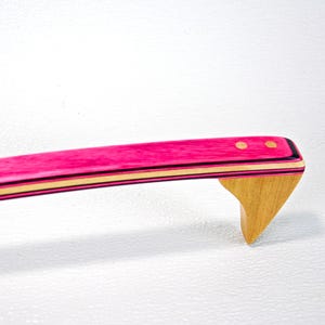 Back Scratcher, Spectraply Wood Pink Lady with accent wood Maple, Wood Backscratcher, Unique Gift, Gift for Grandparent, Gift for Her