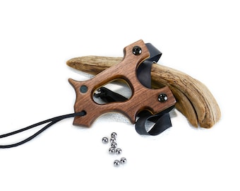 Walnut Wooden Sling Shot, The Hooligan, OOAK handmade Wood Catapult, OTF Slingshot, Hunting Gift, Survivalist Gift, Outdoorsmen Gift