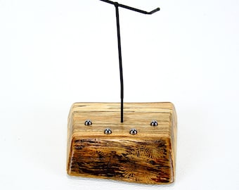 Handmade Ash Wood Sling Shot Display Stand with Steel Ball Bearings
