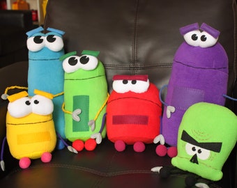 Set of Fleece Robots, Plush Bots inspired by Story Bots