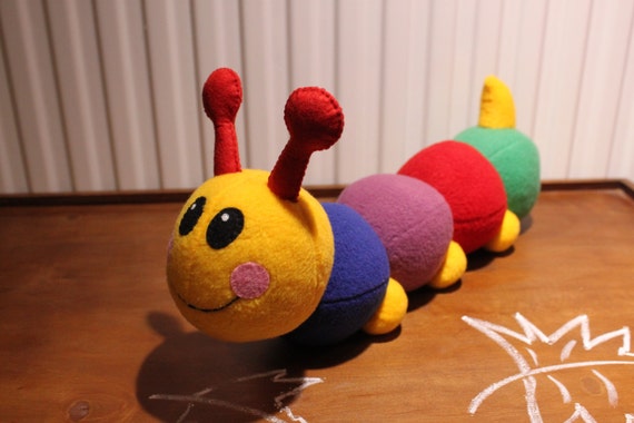 Caterpillar Fleece Toy Etsy