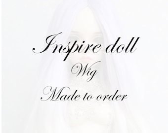 100% Alpaca wig or reroot for Inspire doll / Made to order