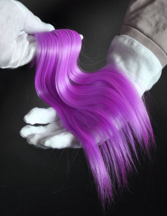 Suri Alpaca Cria Violet Candies Hair for Fiber for Bjd Doll