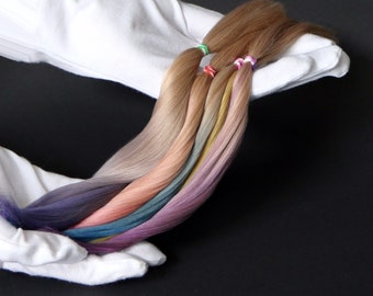 Suri Alpaca Cria hair for dolls , Fiber for Bjd doll, Blythe wig,  ready for use washed, combed, minifee,