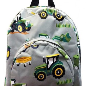 Small Backpack-Tractor Backpack-Child Backpack-Backpack-Toddler Backpack-Gift-Boy Backpack-Monogrammed Backpack-Personalized Backpack