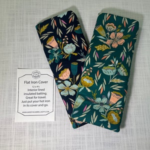 Flat Iron Cover-Flat Iron-Curling Iron Cover-Cover-Floral-Protective Cover