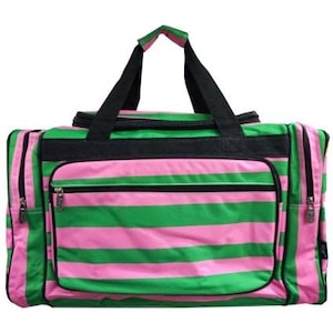 Duffle-Stripe Duffle-Monogram Duffle-Personalized Duffle-Duffel-Overnight Bag-Luggage-Bag-Childs Duffle-Monogram Bag