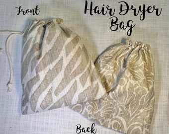 Hair Dryer Bag-Travel Hair Dryer Bag-Large Cosmetic Bag-Monogrammed Hair Dryer Bag-Monogrammed Make-up Bag-Leopard Bag