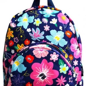 Small Backpack-Floral Backpack-Child Backpack-Backpack-Toddler Backpack-Gift-Girl Backpack-Monogram Backpack-Personalized Backpack