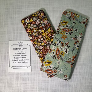 Flat Iron Cover-Flat Iron-Curling Iron Cover-Cover-Floral-Protective Cover
