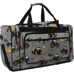 Duffle-Tractor Duffle-Monogram Duffle-Personalized Duffle-Duffel-Overnight Bag-Luggage-Bag-Childs Duffle-Monogram Bag-Boy Duffle