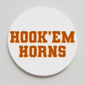 UT Hookem Varsity Button-Boot Button-Purse Button-Pin-UT Button