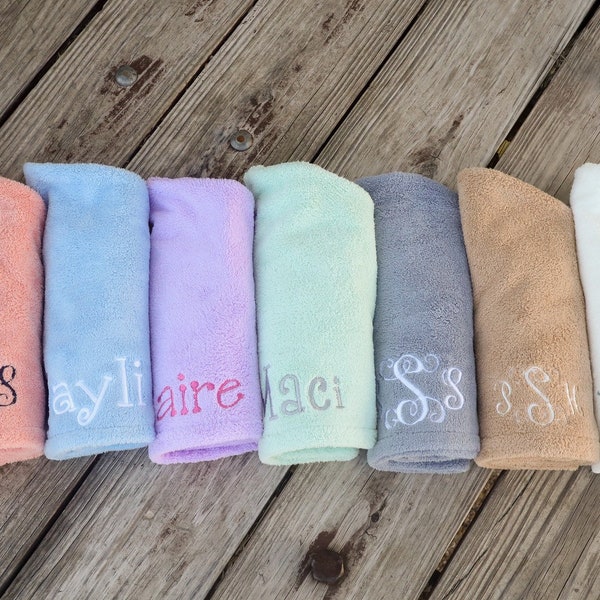 Head Towel Wrap-Hair Wrap-Monogrammed head towel wrap-Personalized head towel wrap-Monogrammed Towel-Soft Towel-Spa Towel