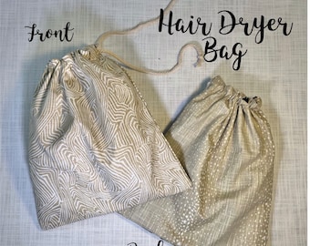 Hair Dryer Bag-Travel Hair Dryer Bag-Large Cosmetic Bag-Monogrammed Hair Dryer Bag-Monogrammed Make-up Bag-Leopard Bag