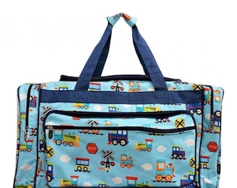 Vintage Sears Carry on Bag Retro 1960s Mid Century Modern + Cognac