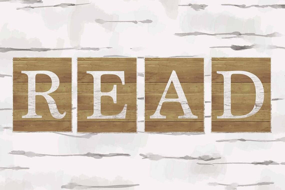 Read sign for classroom or reading nook Industrial Chic Read Etsy