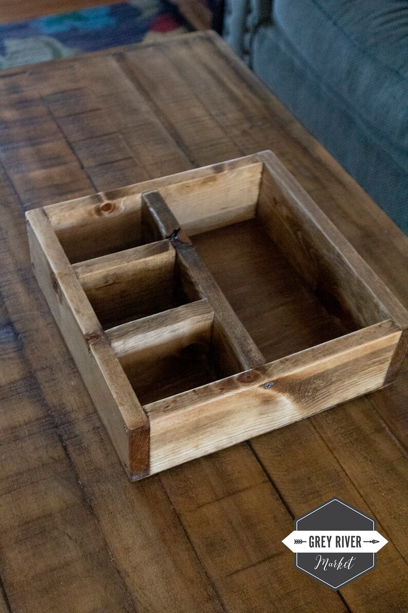 Remote Control Coster Wood Remote Control & Coaster Organizer Box (12