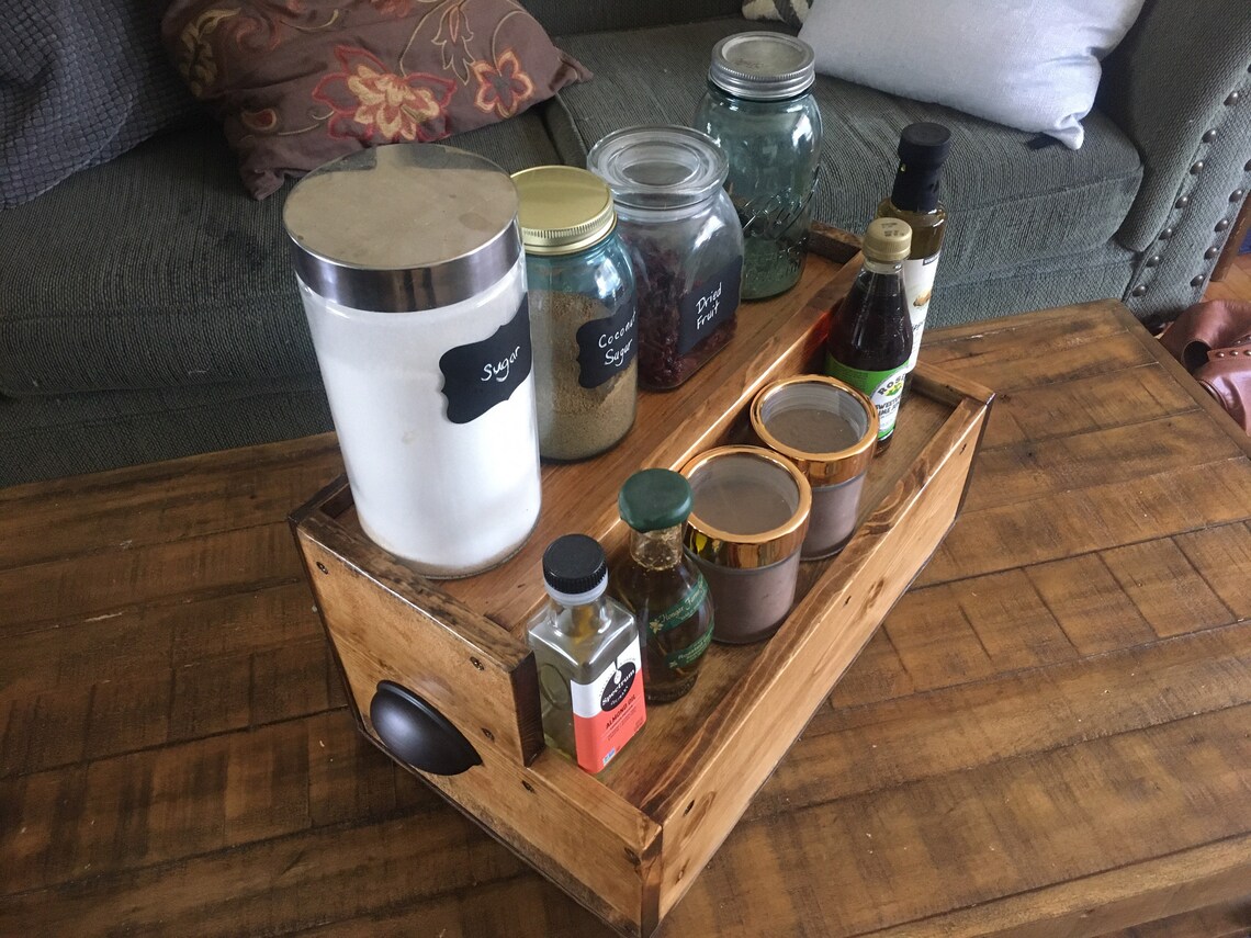 Wine and Alcohol Display / Spice Display Shelf / Tiered Etsy