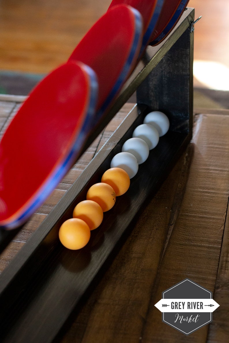 6paddle Ping Pong Paddle and Ball Rack WALL UNIT / Wall Mount Etsy