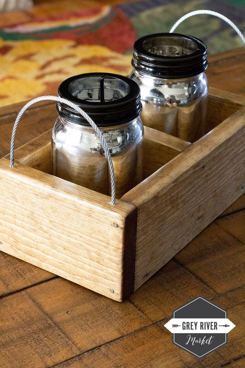 Mason Jar Display / Coaster Storage / Coaster Box / Mason Jar Etsy