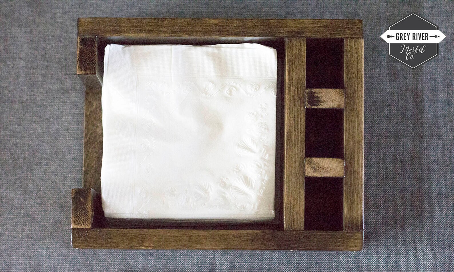 LARGE Napkin Holder for 6.5 Inch Square Napkins / Bar Caddy / Etsy