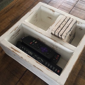 Small Remote Control Box Caddy / Remote Control Organizer / Box for ...