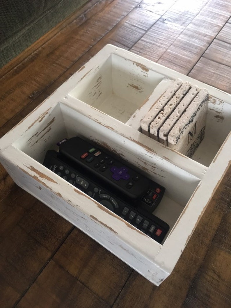 Small Remote Control Box Caddy / Remote Control Organizer / - Etsy UK