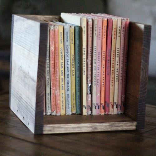 MINI Bookshelf Box With Optional Rustic Iron Handles/rustic Etsy