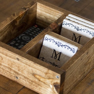 Small Remote Control Box Caddy / Remote Control Organizer / Box for ...