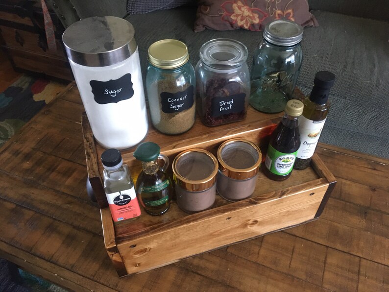 Wine and Alcohol Display / Spice Display Shelf / Tiered Etsy