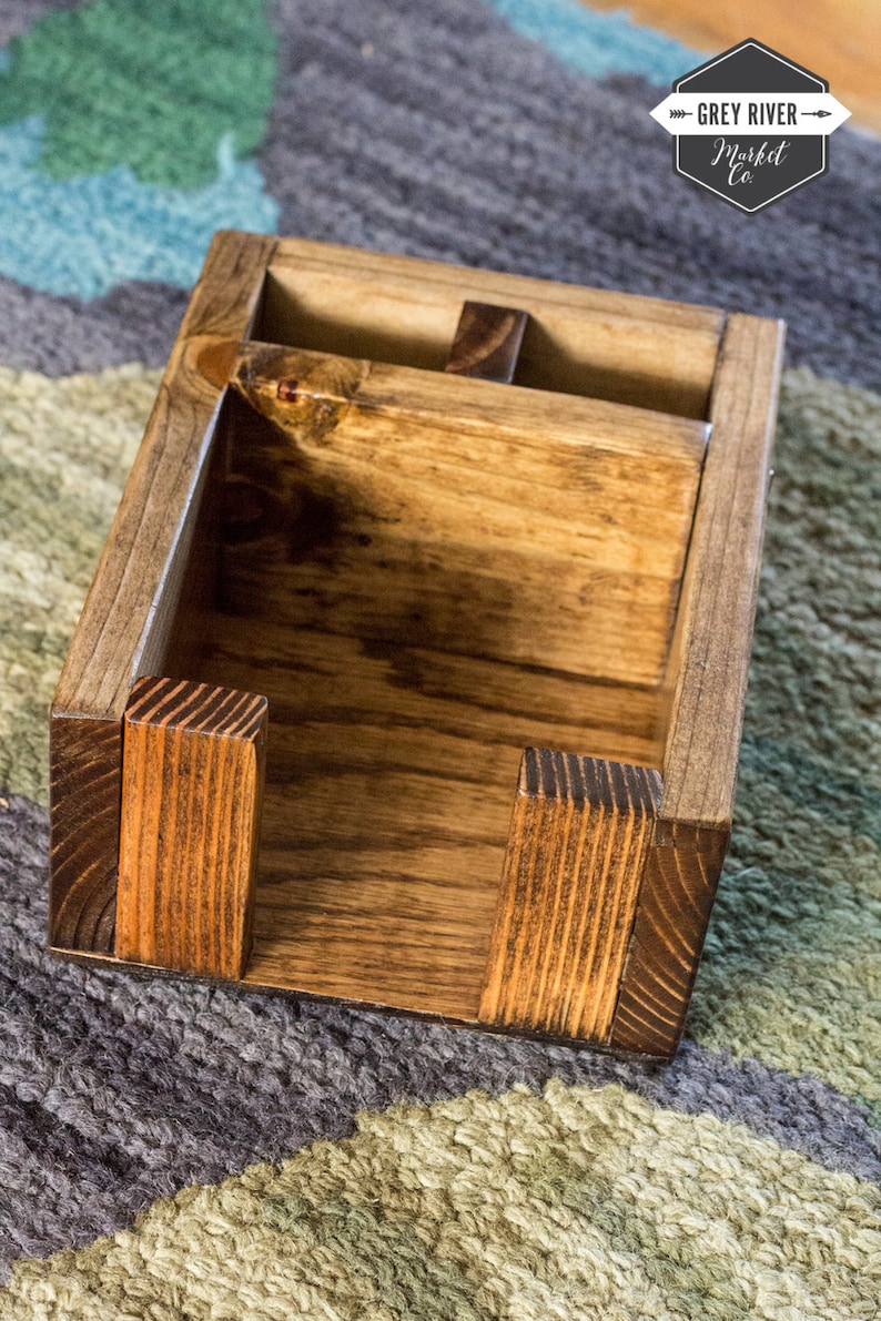 Cocktail Napkin Caddy / Straw and Napkin Holder / Straw & Etsy