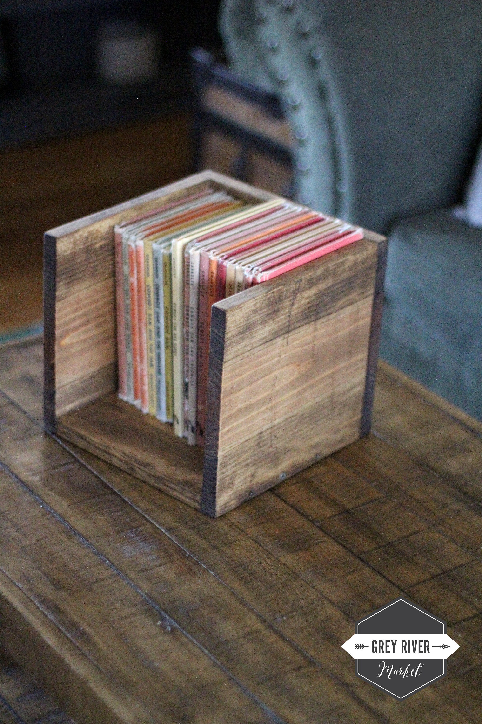 SMALL Bookshelf Box with Optional Rustic Iron Handles Etsy