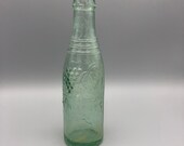 NuGrape Soda Bottles, Green Glass, PATENT PENDING, Straight Side, Pre 1940, 6 OZ