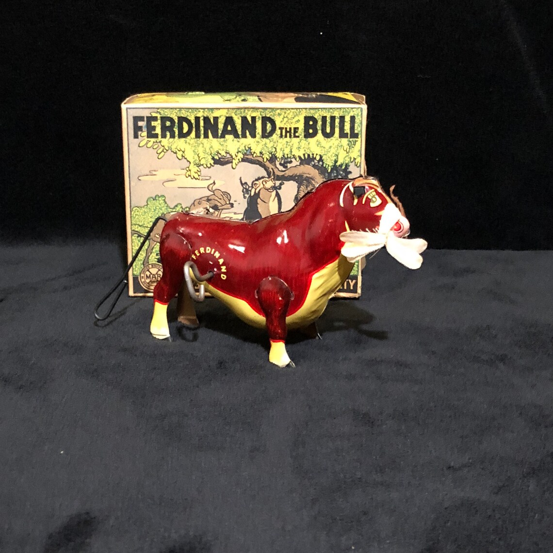 Ferdinand the Bull tin wind up toy Marx Toys Lithograph Etsy