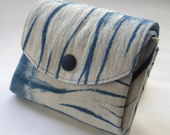 Shibori Hand Dye Wallet, Hand Dyed Indigo Wallet, Hand Dyed Pouch, Tie Dye Shibori, Japanese Shibori, Hand Dyed, Shibori Pattern, Coin Case