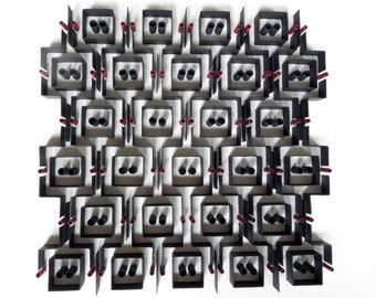 Geometric Paper Art, Minimalist Wall Decor, Paper Sculpture Artwork, 3D paper sculpture, Papercraft, Shadowbox, 3D Art Wall Decor
