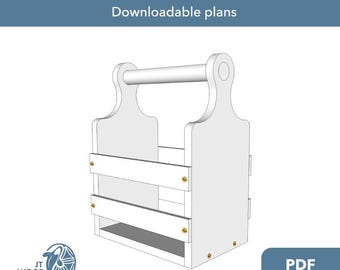Woodworking Plans - Beer Tote | Handmade | DIY Plans