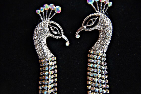 ART DECO earrings, Gatsby earrings PEACOCK Earring