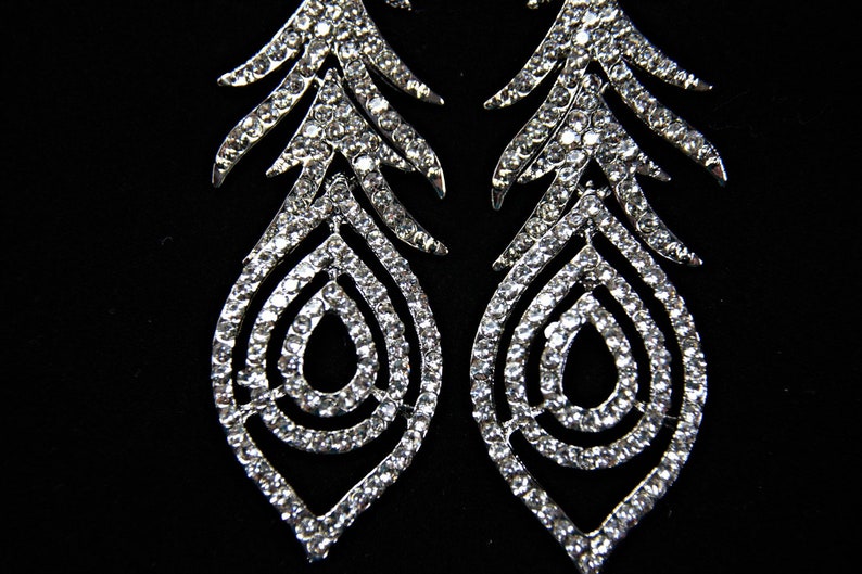 ART DECO Earrings Gatsby Earrings 1920s Roaring 20s Style Etsy