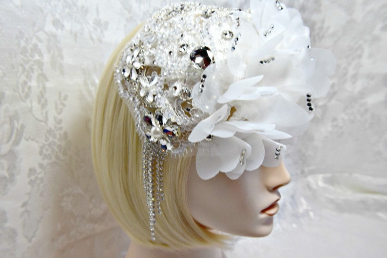 VICTORIAN BRIDAL HEADPIECE Victorian wedding headpiece White Etsy