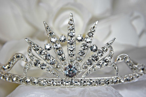 WEDDING TIARA 5 PIECE Art Deco Tiara Celestial Sta
