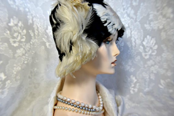 Art Deco headpiece Gatsby headpiece CLOCHE HAT 192